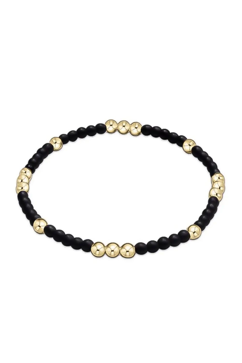 enewton: Worthy Pattern 3mm Bead Bracelet - Matte Onyx | Makk Fashions