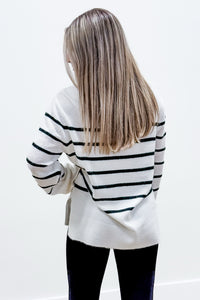 Z-Supply: Fin Stripe Sweater - Sea Salt | Makk Fashions