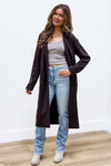 Z Supply: Mason Knit Coat - Coffee Bean | Makk Fashions