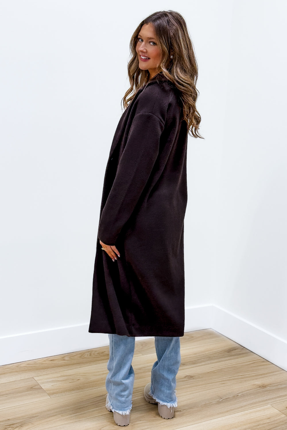 Z Supply: Mason Knit Coat - Coffee Bean | Makk Fashions