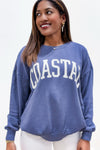 Z Supply: Coast Sunday Sweatshirt - Worn Blue | Makk Fashions