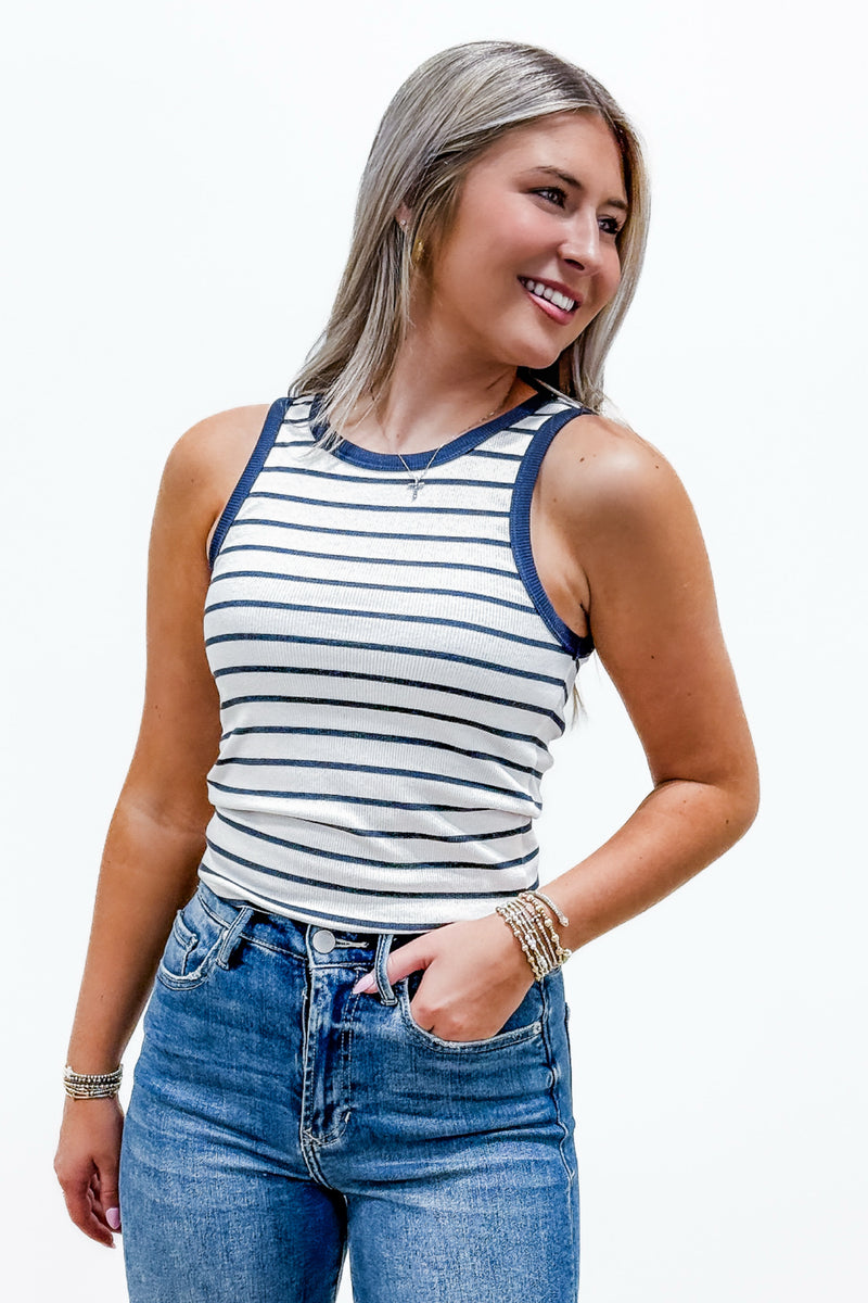 Z Supply: Hadley Striped Tank - Supernova | Makk Fashions