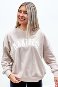 Z Supply: Manifest Sunday Sweatshirt - Mushroom | Makk Fashions