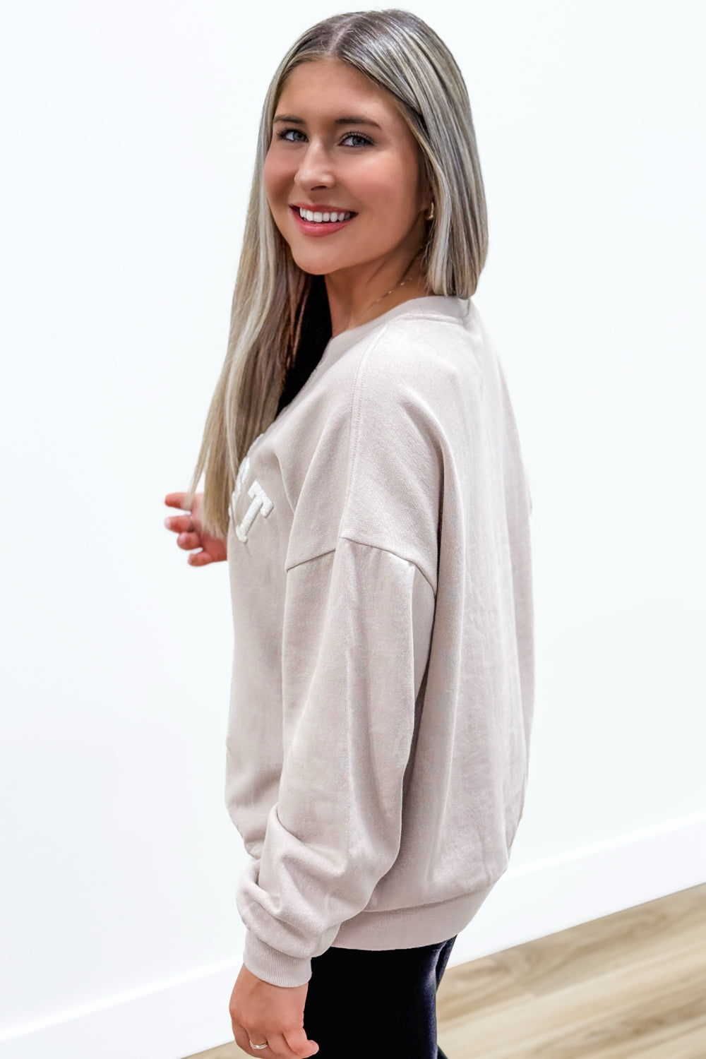 Z Supply: Manifest Sunday Sweatshirt - Mushroom | Makk Fashions