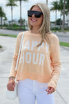 Z Supply: Sienna Happy Hour Sweater - Grapefruit | Makk Fashions