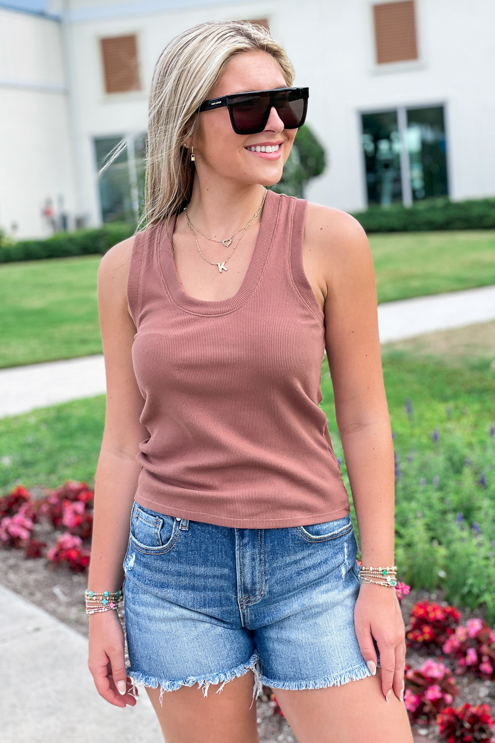 Z Supply: Sirena Rib Tank - Whipped Mocha | Makk Fashions