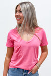 Z Supply: The Pocket Tee - Disco Pink | Makk Fashions