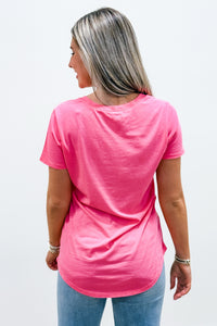 Z Supply: The Pocket Tee - Disco Pink | Makk Fashions