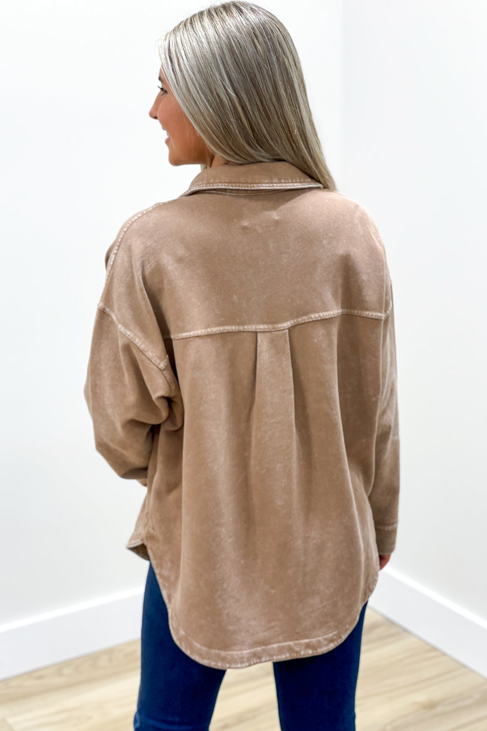 【Kheiki】 BROWN \"Collarless Knit Jacket\" Kheiki】 BROWN 