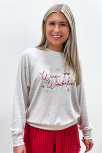 Z Supply: Cassie Wine Wonderland Top - Light Oatmeal | Makk Fashions