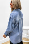 Z Supply: Colbie Chambray Top - Sun Bleached Indigo | Makk Fashions