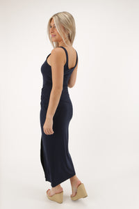 Z Supply: Melbourne Midi Dress - Navy | Makk Fashions