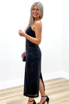 Z Supply: Paulina Sequin Dress - Black | Makk Fashions