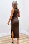 Z Supply: Raewyn Rib Dress - Dark Chocolate | Makk Fashions