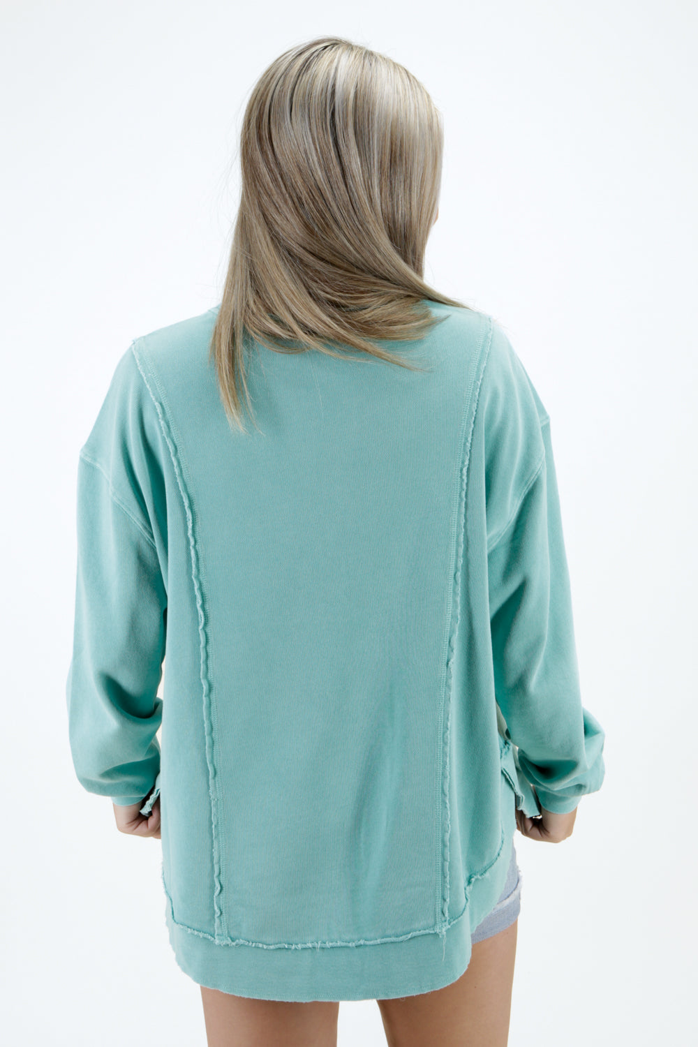 Z Supply: Replay French Terry Sweatshirt - Tide Pool | Makk Fashions