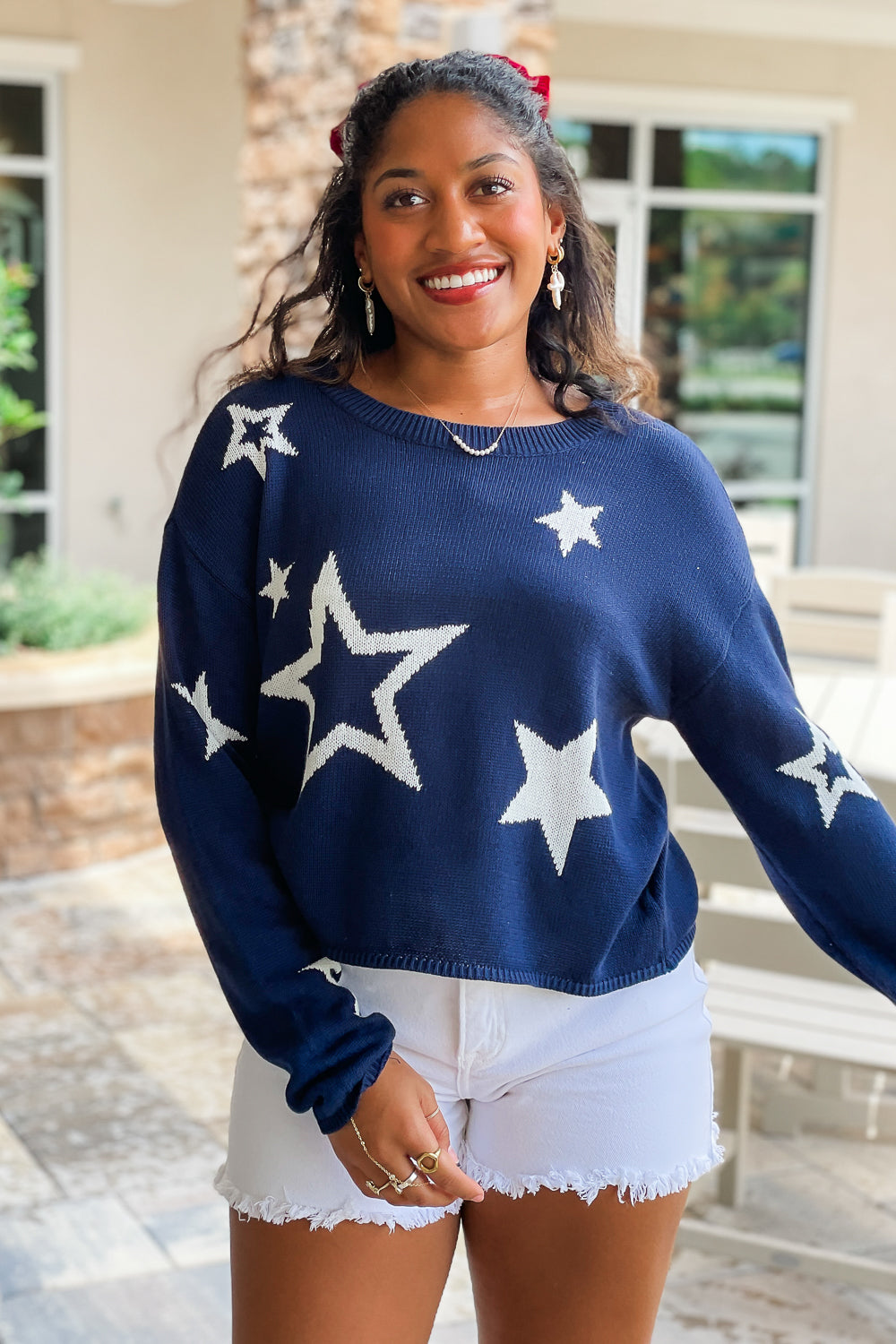 Z Supply Seeing Stars Sweater Captain Navy Makk Fashions