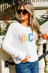 Z Supply: Sienna Vacay Sweater - White | Makk Fashions