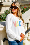 Z Supply: Sienna Vacay Sweater - White | Makk Fashions