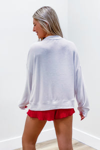 Z Supply: Sleigh Cloud Knit Top - White | Makk Fashions