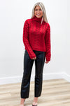 Z Supply: Tied To You Sweater - Haute Red | Makk Fashions