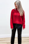 Z Supply: Tied To You Sweater - Haute Red | Makk Fashions