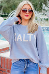 Z Supply: Waves And Salty Sweater - Stormy | Makk Fashions