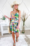 Moment In Time Cut Out Dress - Multi