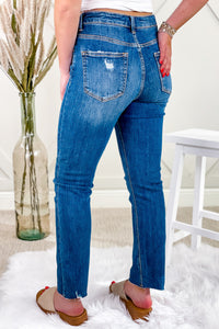 Olivia High Rise Relaxed Skinny Jeans - Medium Wash | Makk Fashions