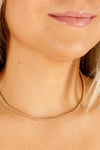 enewton: 15" Choker Classic 3mm Bead Necklace - Gold | Makk Fashions