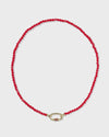 Kendra Scott: Emery Beaded Strand Necklace - Red Glass