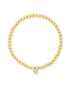 Kendra Scott: Cailin Stretch Bracelet - Gold White Crystal