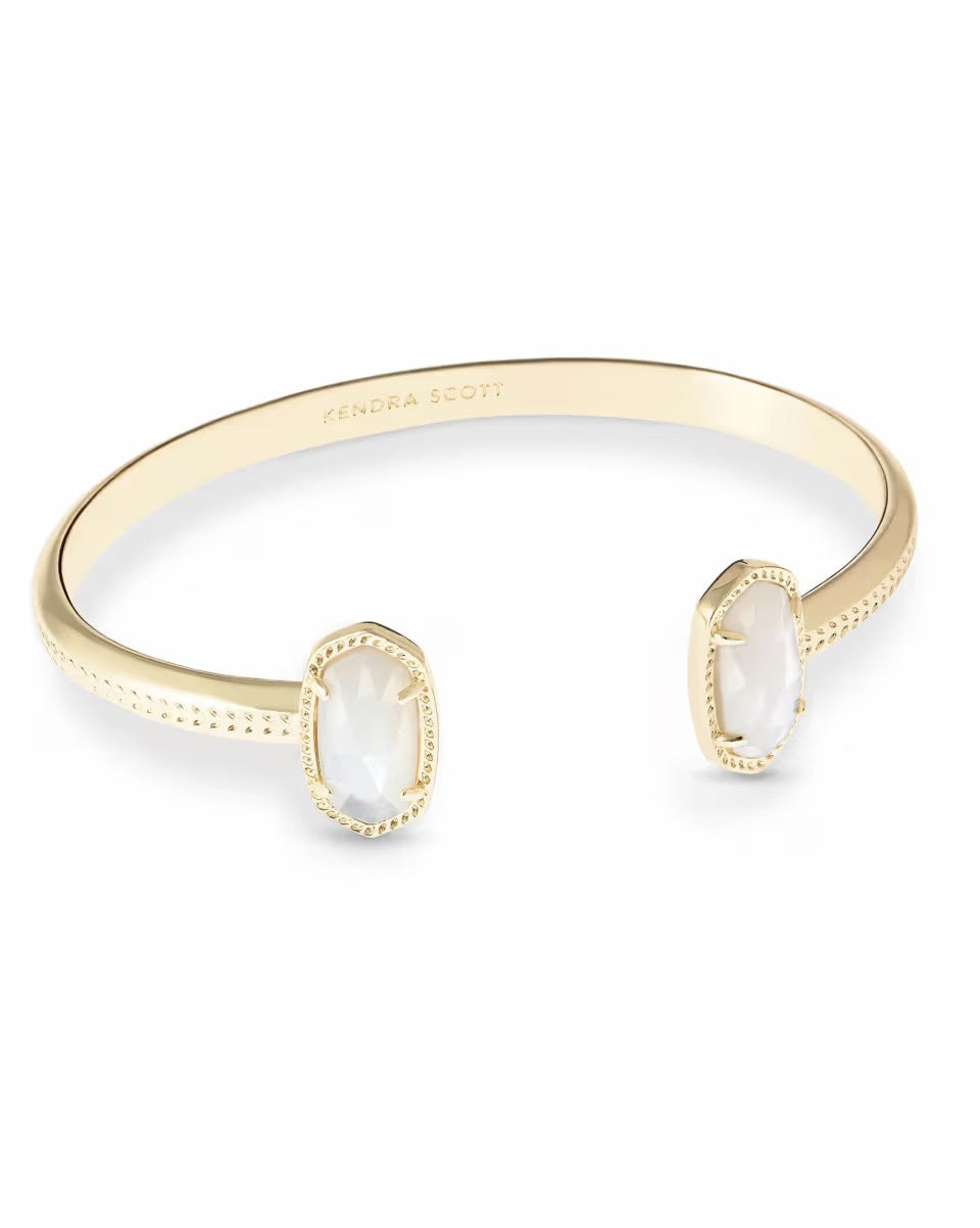 Kendra Scott: Elton Gold Cuff Bracelet - Ivory MOP