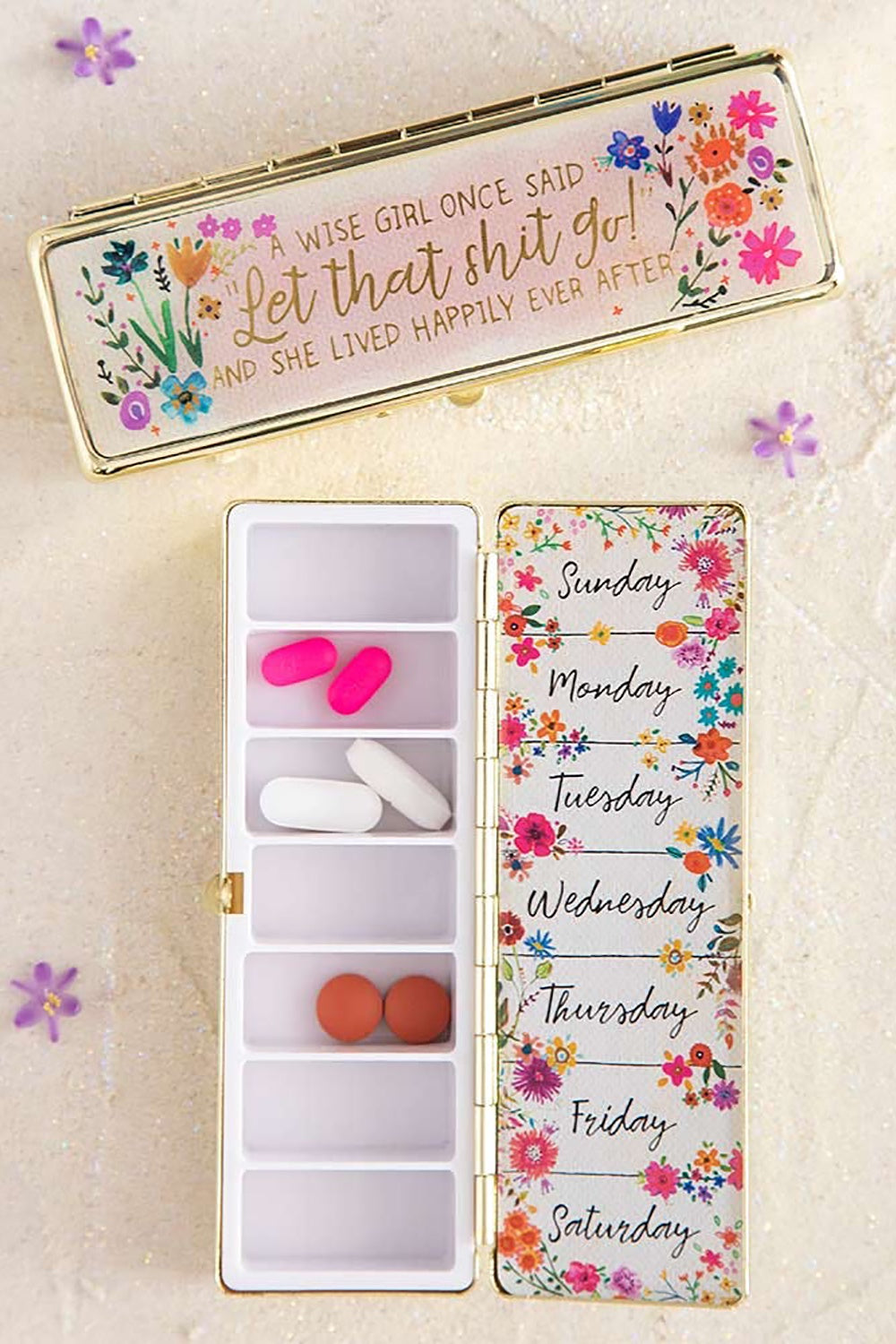Wise Girl Daily Pill Box - Natural Life