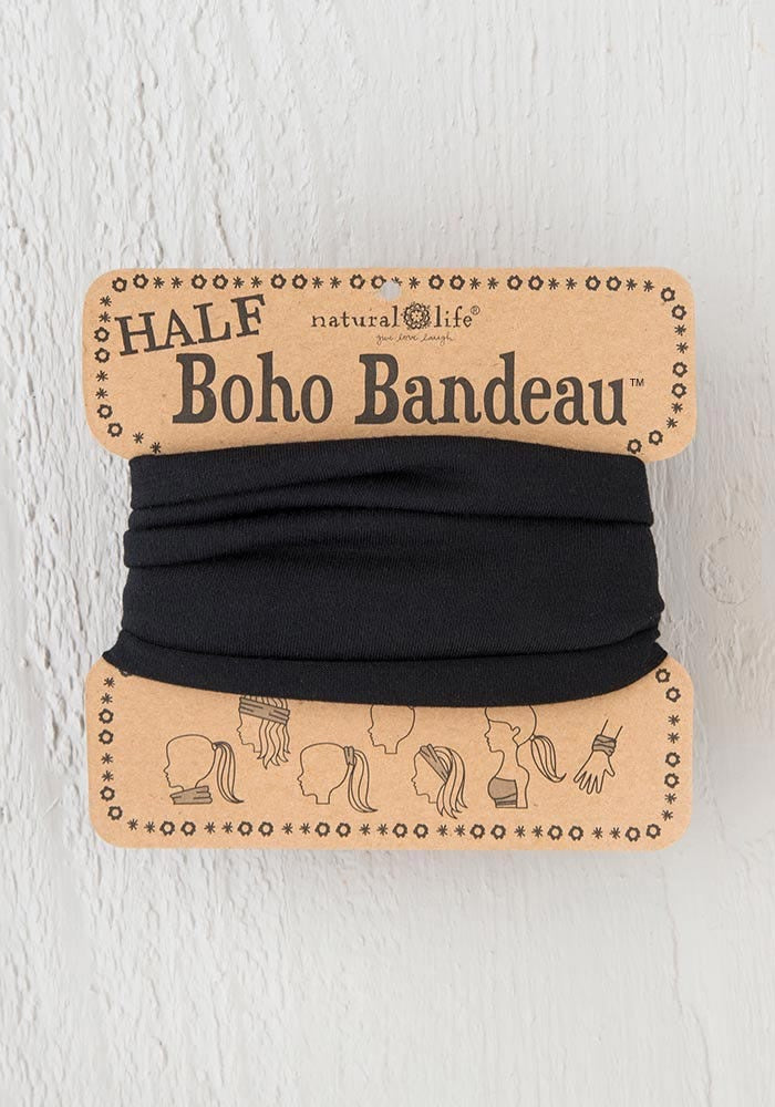 Black Half Boho Bandeau - Natural Life
