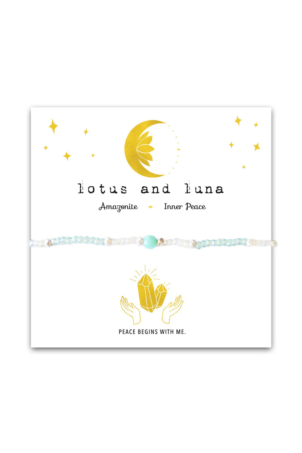 Lotus & Luna: Amazonite Goddess Bracelet | Makk Fashions