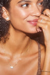 Kendra Scott: Ari Gold Heart Pave Heart Earrings - White Crystal | Makk Fashions