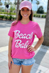 Beach Babe T-Shirt - Pink | Makk Fashions
