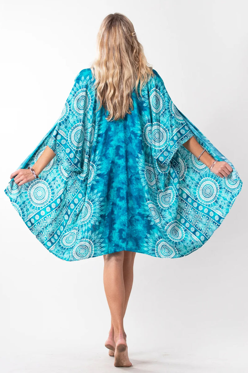 Lotus & Luna: Bimini Mandala Kimono Cover Up | Makk Fashions