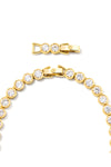 Kendra Scott: Carmen Gold Tennis Necklace - White Crystal | Makk Fashions
