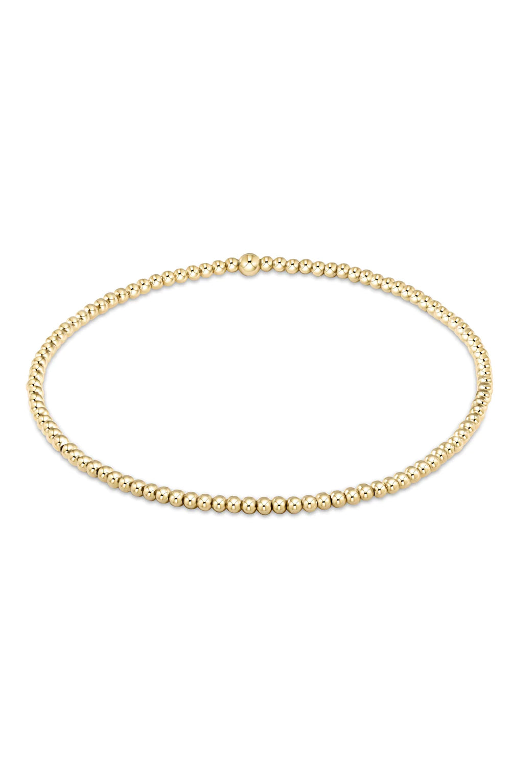 enewton: Classic 2mm Bead Bracelet - Gold | Makk Fashions
