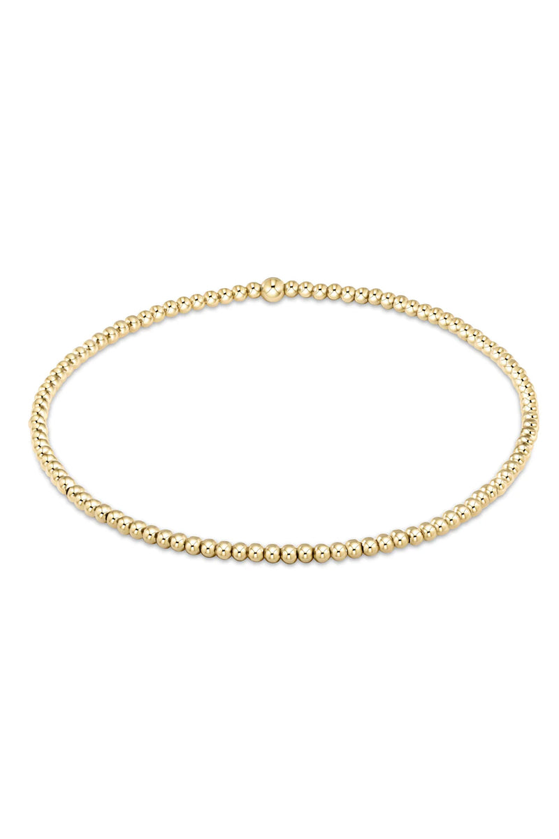 enewton: Classic 2mm Bead Bracelet - Gold | Makk Fashions
