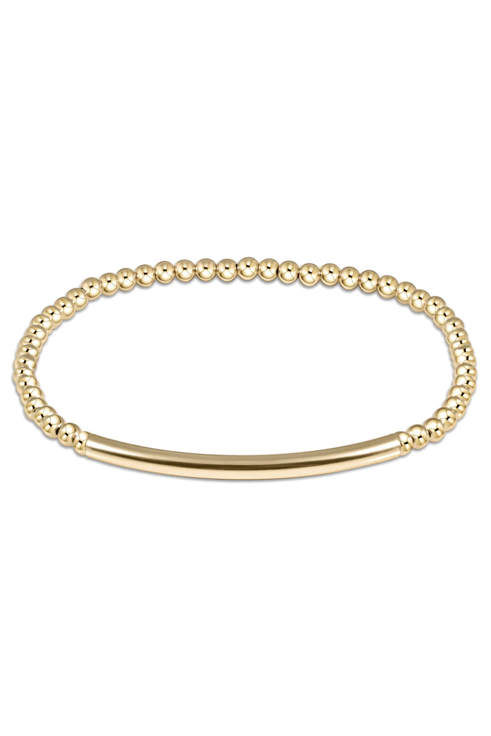 enewton: Classic Gold 3mm Bead Bracelet - Bliss Bar Smooth | Makk Fashions