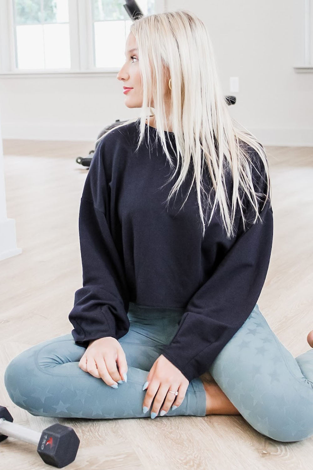 Cozy Times Long Sleeve Cropped Sweatshirt - Black | Makk Fashions