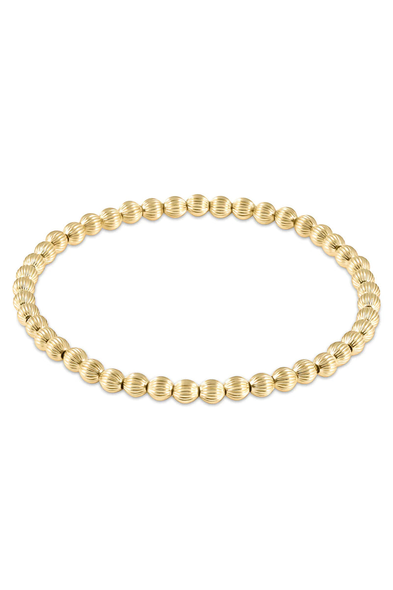enewton: Dignity 4mm Bead Bracelet - Gold | Makk Fashions