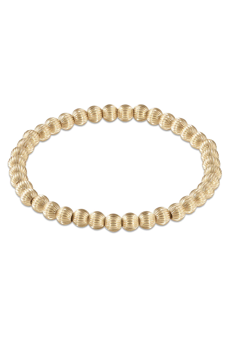 enewton: Dignity  5mm Bead Bracelet - Gold | Makk Fashions