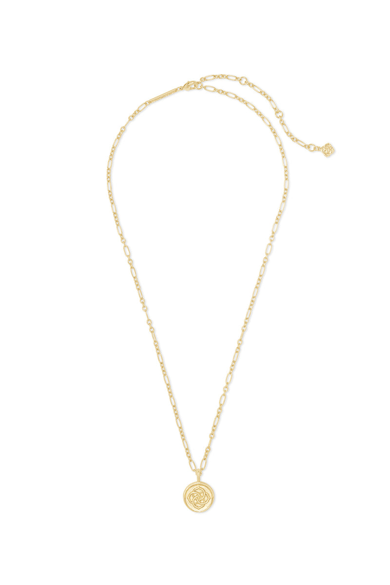 Kendra Scott: Dira Coin Pendant Necklace - Gold | Makk Fashions