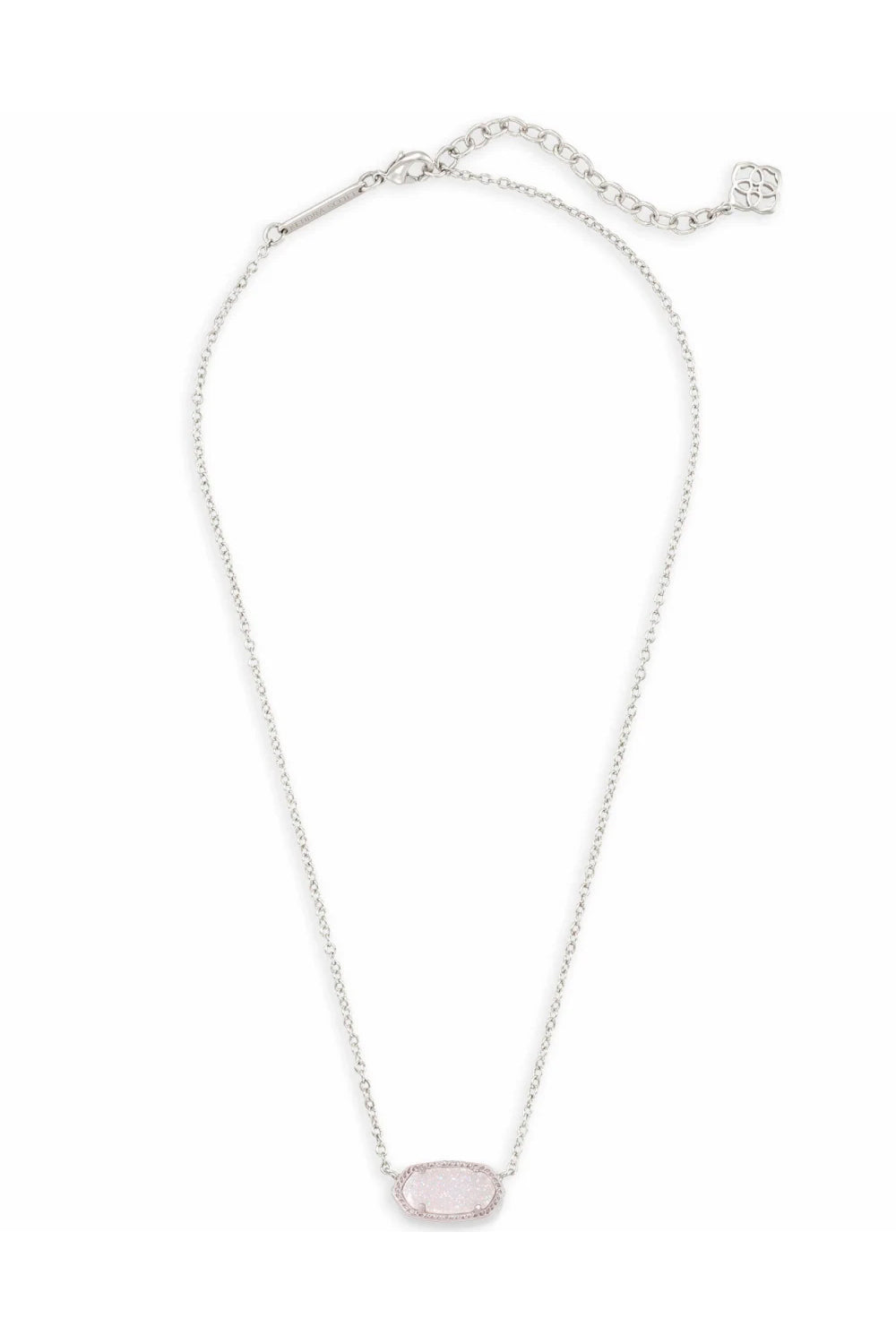 Elisa Silver Pendant Necklace in Red Illusion | Kendra Scott