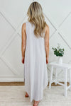 Endless Comfort Slubby V-Neck Midi Dress - Taupe | Makk Fashions