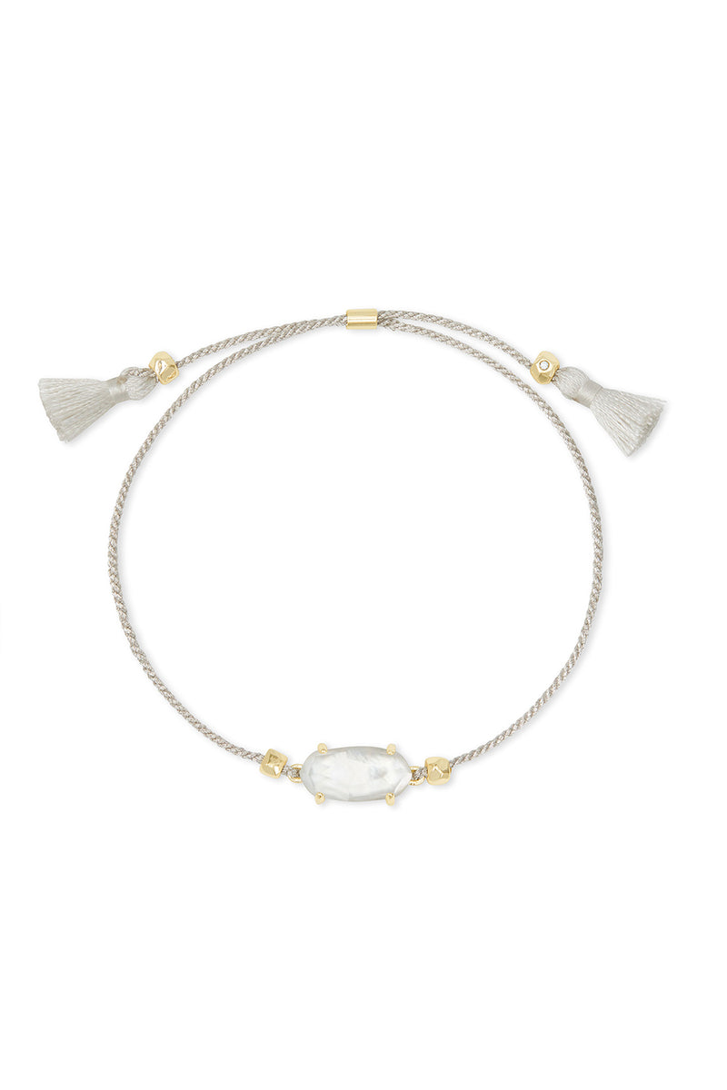Kendra Scott: Everlyne Silver Cord Friendship Bracelet - Ivory Mother Of Pearl | Makk Fashions