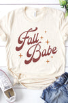 "Fall Babe" Graphic Tee - Cream | Makk Fashions